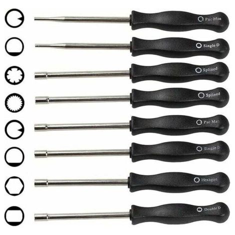 8PCS Tournevis de Carburateur  - Ensemble d'Outils de Réglage du Carburateur - Réglage du Carburateur pour Moteurs 2 Temps (1/5)