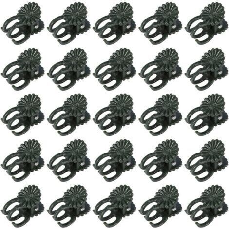 Pair AHLSEN 60 Pcs Pinces à orchidées, pinces à plantes, pinces à vigne, pinces à orchidées pour plantes Clips de support de plantes de jardin en plastique Clips de petites vignes vertes pour soutenir (1/5)