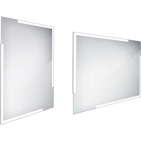 Nimco - Specchio con illuminazione LED, 60x80 cm, quadrato, alluminio ZP 14002 (1/3)