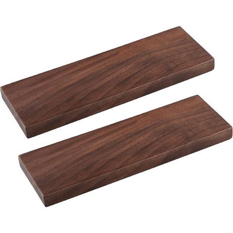 Set mit 2 Holzschnitzblöcken, Schwarznussholzplatte, Massivholzblock, Holzblöcke, Holzschnitzset (1/5)