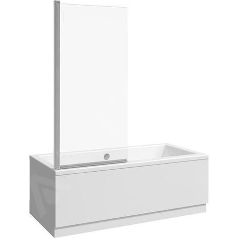 Jika Nion - Paroi de baignoire en une partie G/D, 750x1500 mm, Jika perla Glass, argent/verre transparent H2572N50026681 (1/2)
