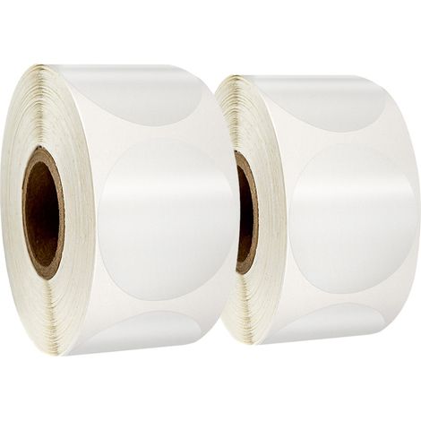 Sceau Adhésif Transparent - Étiquette Ronde Auto-Adhésive pour Enveloppes et Emballages Cadeaux - 500 Pièces par Rouleau (1/5)
