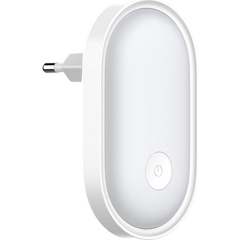 LED-Nachtlicht zum Einstecken mit Touch-Steuerung, Nachtlampe mit Dämmerungssensor und einstellbarer Helligkeit, Kindernachtlicht für Babyzimmer, Treppenhaus, Schlafzimmer, Flur, Küche (Weiß) (1/5)
