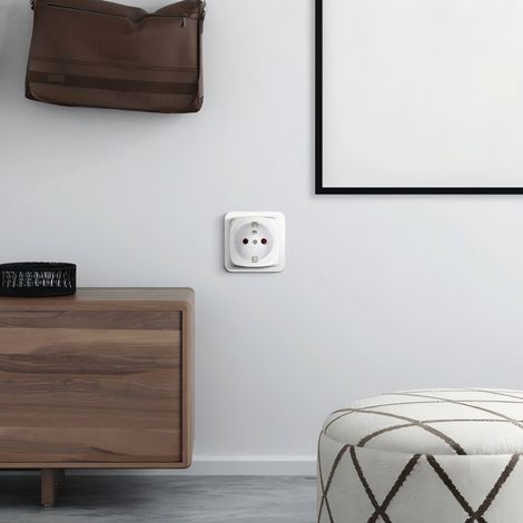 Prise intelligente WiFi type française E, adaptateur 1 prise, commande à distance via application, minuterie programmable, domotique domestique, confort et praticité au quotidien