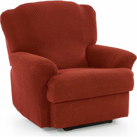 Housse de Fauteuil de Relaxation inclinable, Super élastique, avec Design Exclusif, Respirante et Durable, Housse de canapé Facile à Placer 70-90 cm, Couleur Orange (1/5)