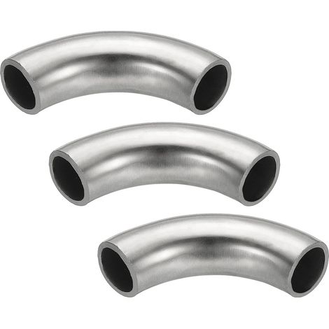 3pcs Coude En Acier Tuyau Coudé en Acier Inoxydable à 90° 13mm OD (1/5)