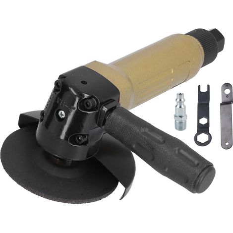 4in Air Angle Grinder Adjustable Speed Portable Pneumatic Polishing Machine 11000rpm KP‑632Gold American Style