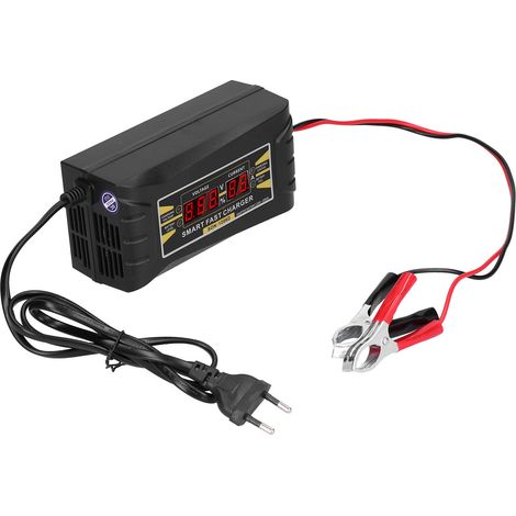 Chargeur de batterie automatique pour voiture 12 V 6 A, écran LCD intelligent multifonction, prise UE 110 V/240 V (1/5)