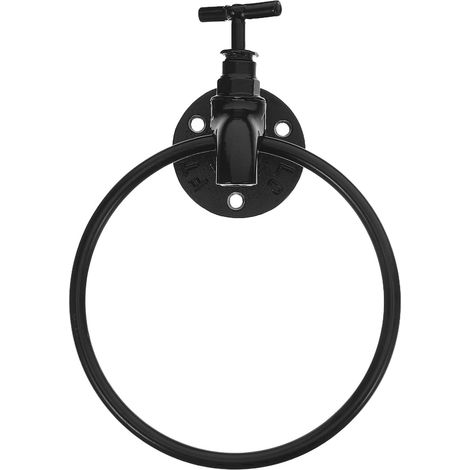 Iron Wall Mounted Towel Rack in the Shape of a Faucet Towel