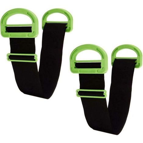 Lifting and Moving Strap 2 Pack,Carrying Straps with The Durable Handles Suport 600Lbs Heavy Object for Furniture, Boxes, Mattress,Construction (1/5)