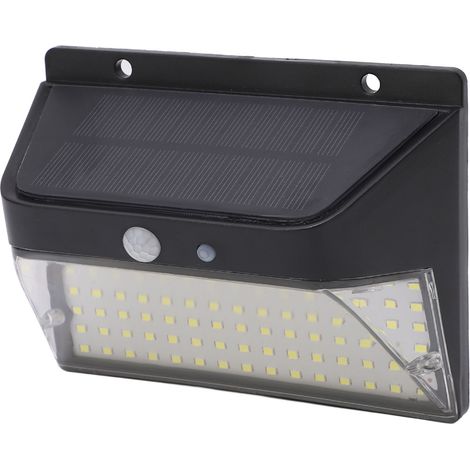 Solar-Wandleuchte für den Außenbereich, LED, hohe Helligkeit, wasserdicht, staubdicht, ABS-Solarzaunleuchte IP65 (1/5)