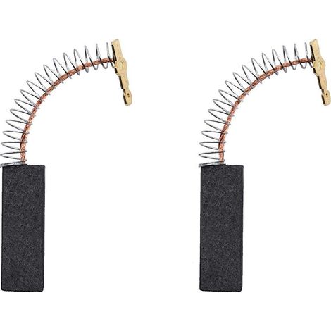 Lot de 2 balais charbon GROOFOO 154740 pour moteur lave-linge Bosch Siemens compatible pièce détachée (1/3)