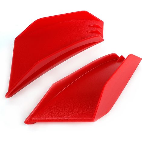Lot Ailerons Universels Motos Kit Aile Aérodynamique Compatible Honda Yamaha - Rouge (1/5)