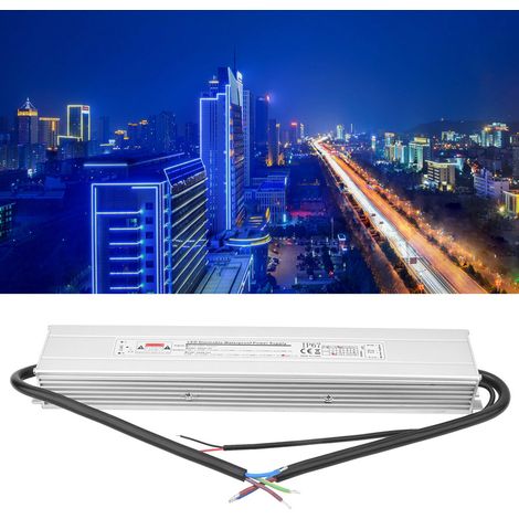 2-in-1 LED-Netzteil, wasserdicht, dimmbar, SCR/0-10V, Eingang: AC 170260V (50/60Hz), Ausgang: DC 24V 12,5A 300W (1/5)