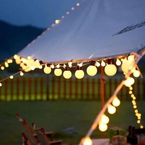 Guirlande solaire LED - Noname - 10m - 40 lumières - Décoration extérieure - Énergie solaire (1/4)