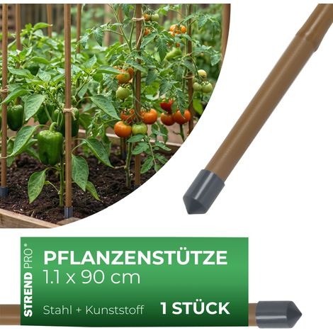 Stange Garden TY 11/900 mm, Stahl/Kunststoff, braun, Pflanzen- und Tomatenstütze (1/5)