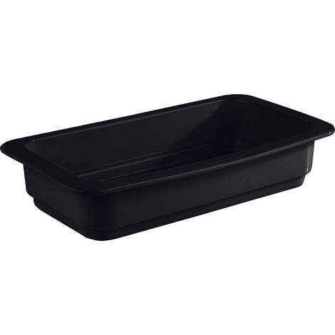Recipiente APS GN 1/3-60 mm porcelana negro (1/3)