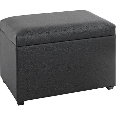 Banc Coffre de Rangement "Timmy" 58cm Noir (1/5)