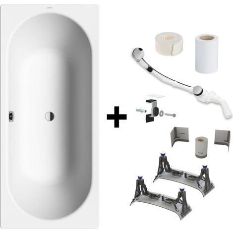 Kaldewei CLASSIC DUO Mod. 110 Badewanne 180 x 80 cm mit Installationsset BIS 5041 (1/5)