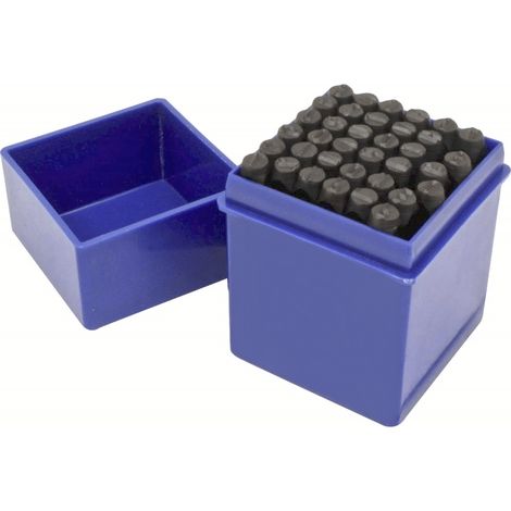 SET PUNZONI STAMPINI ALFANUMERICI 36 PZ 6 MM LETTERE E NUMERI MARCATURA 460sa