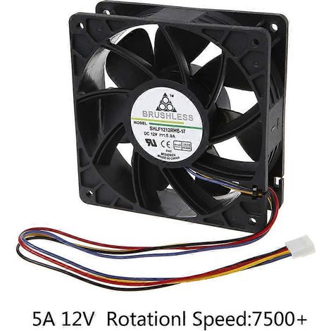 für bürstenlose Gleichstromlüfter 12 cm 4P Kugellager Hochgeschwindigkeit 7500 U/min 12038 Lüfter
