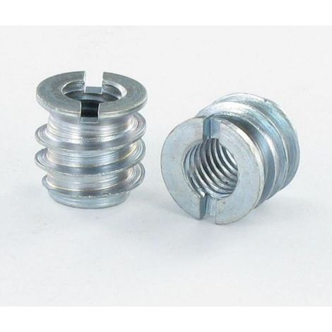 Insert fileté bois fendu Acier brut M7 Pas de 150 12X15 - 1 pièce