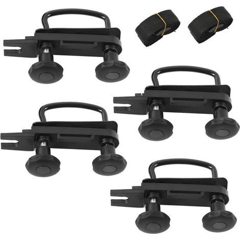 Collier de serrage universel en acier inoxydable pour coffre de toit, kit de montage pour voiture et camion, support en U, accessoires de montage