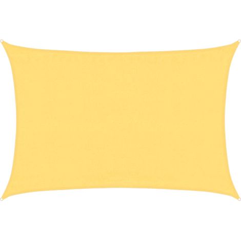 Toldo de vela beige HDPE 160 g/m² 3,5x5 m vidaXL