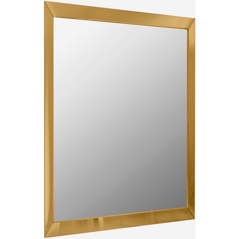 Specchio da parete con cornice in alluminio Suva S - Oro