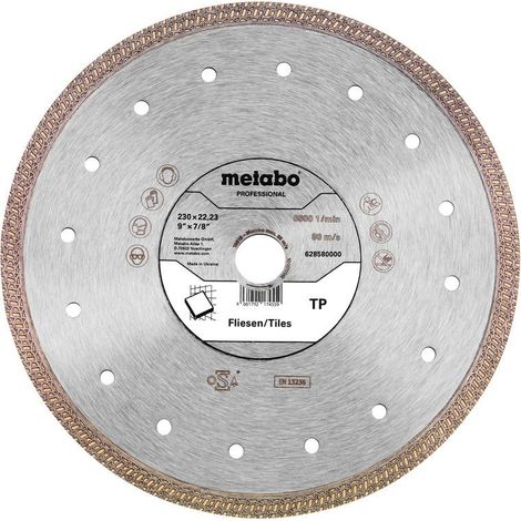 Metabo - Disco diamantato per taglio delle piastrelle 230x22,23 mm 628580000