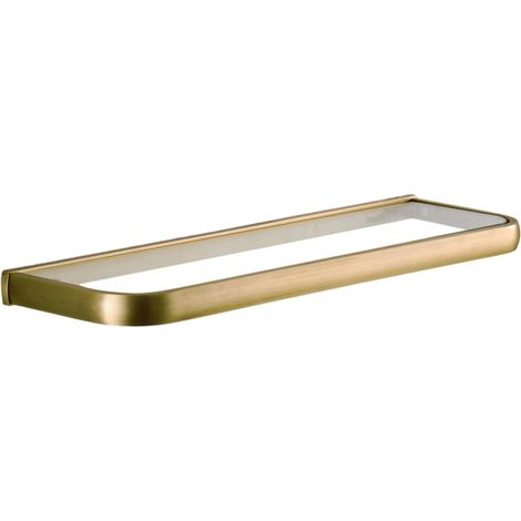 Étagère en laiton doré anticorrosion de 50 cm, facile à nettoyer, salle bain, convient pour la (1/5)