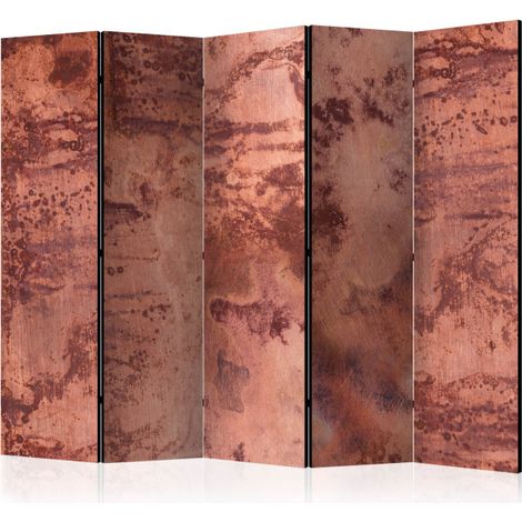 Paravent 5 Volets "Red Metal Sheet" 172x225cm (1/2)