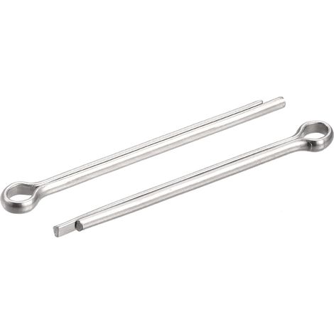 30Pcs Goupilles fendues 2,5mm x 50mm 304 Acier Inox Argenté (1/5)