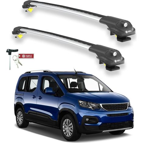 TURTLE kompatibel mit Peugeot Rifter 2019-2025 Dachträger Air1 Grau (1/5)