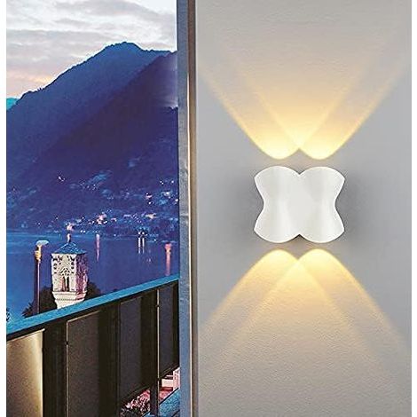 LED-Wandleuchte für den Innen- und Außenbereich, IP54 wasserdicht, 4 W, für Schlaf-/Wohnzimmer, 220 V, warmweiß, 3200 K (1/5)