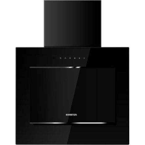 Campana 60cm decorativa Iinfiniton CMPTRALNG61 800m3h cristal negro
