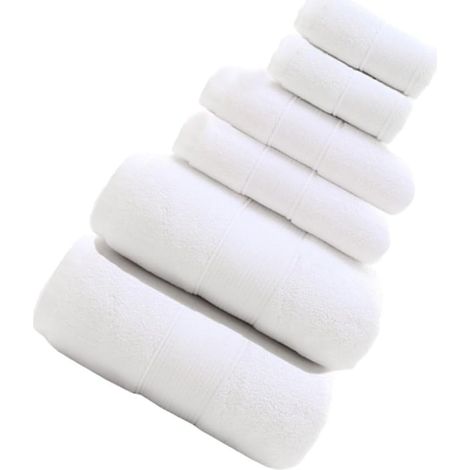 Serviettes pour Salle De Bain avec Serviette De Bain Et Lingette De Toilette Coton Doux Et Absorbant pour Usage Quotidien (1/5)