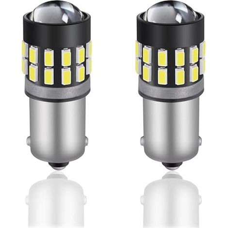 T4W BA9S LED Ampoule Blanc 12V 30SMD 3014 Puces T11 53 pour Voiture Moto Feux de Position Latéraux Intérieur Lumière Éclairage de la Plaque d'immatriculation Recul (1/5)