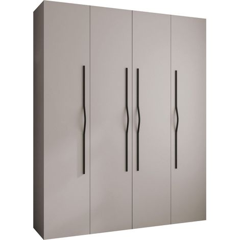 Armario Hartford 564, Cachemira, 246x200x42cm, Puertas de armario: Con bisagras, Número de estantes: 12 (1/5)