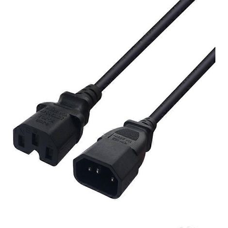 Câble adaptateur IEC 320 C14 vers C15, convertisseurs de puissance mâle-femelle 10 A 250 V (1/5)