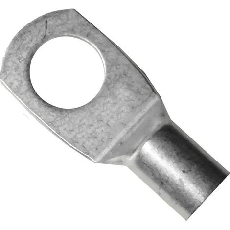Terminale tubolare in rame per cavo da 6 mm e trapano da 6 mm (sacchetto da 25 unità)