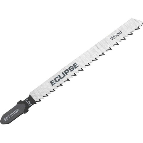 Paquet de 5 lames de scie sauteuse à coupe fine de 10 DPP avec dents inversées pour bois et stratifié, Silver (1/4)