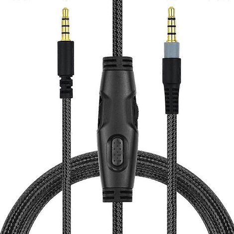 Hochwertiges Kopfhörer-Audiokabel als Ersatzkabel für HyperX Cloud – mit Schalter