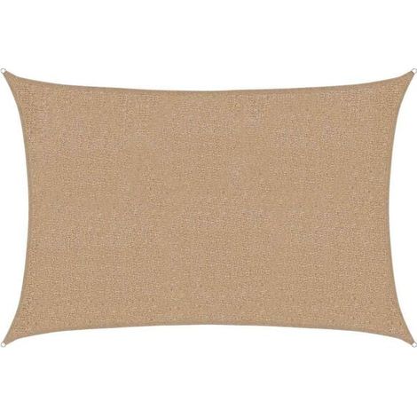Voile d'ombrage 160 g/m² Taupe 2x2,5 m PEHD (1/2)