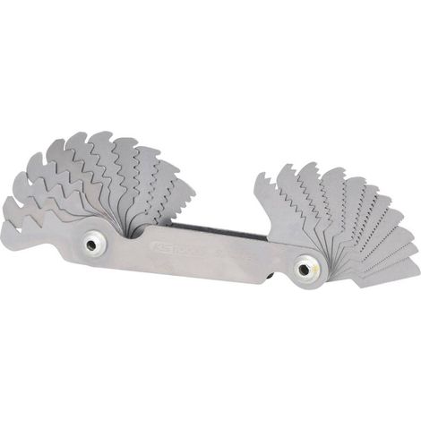 KS Tools 301.0090 Calibro per filettatura, dimensioni in pollici, 22 pz