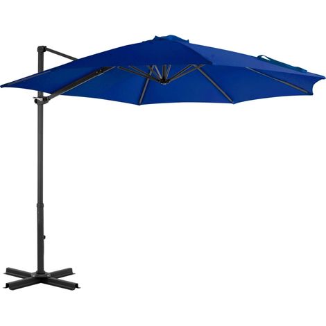 Cantilever Garden Parasol with Aluminium Pole Azure Blue 300 cm vidaXL