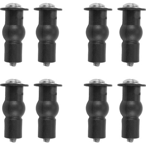 4 Befestigungsmaterialien für TOP FIX WC-Sitz, Scharniere, Muttern und Schrauben, Gummi, Wandbefestigung (Paar) (1/5)