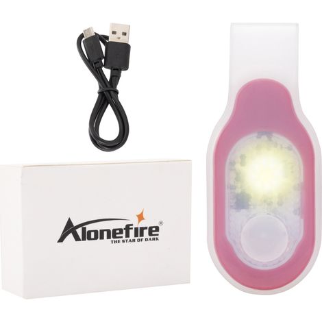 (Lumière rouge chaude) Lampe de sécurité rechargeable par USB, adaptée à la randonnée, au camping, etc. (1/5)
