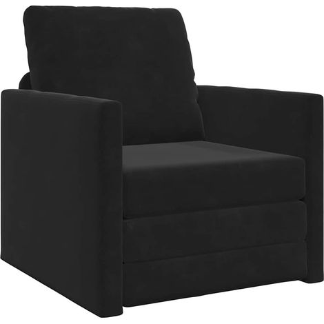 Maison Exclusive - Schlafsofa Schwarz 74 x 77 x 81 cm Samt