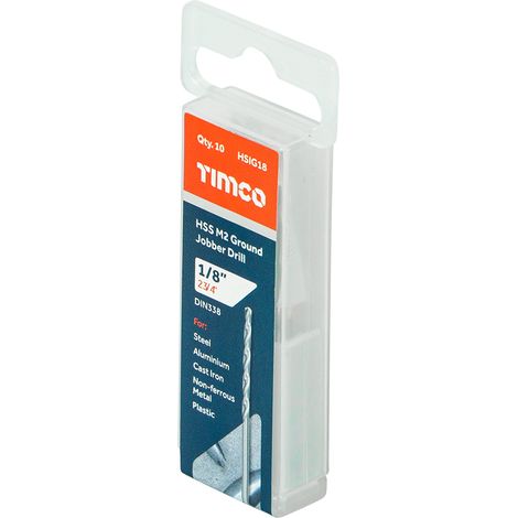 TIMCO Ground Jobber Drills HSS M2 - 1/8"